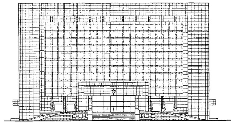 1万平米办公楼结构设计资料下载-超长结构办公楼工程结构设计