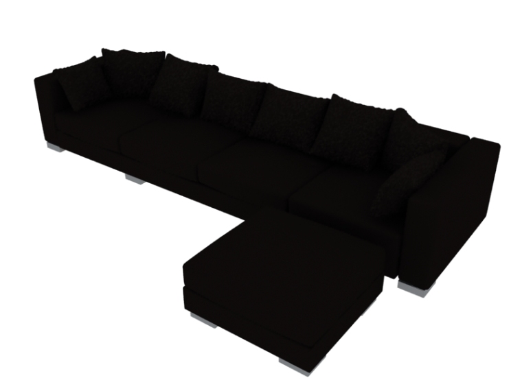 3D组合沙发模型资料下载-现代组合沙发3D模型下载