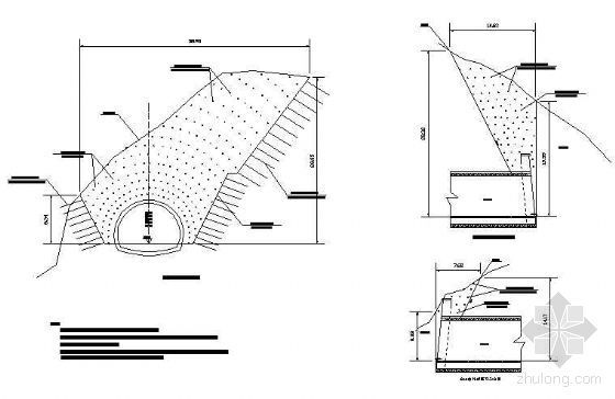 隧道边坡cad图资料下载-隧道吉首端仰、边坡钢筋网示意图