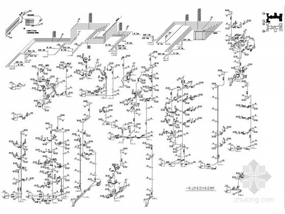 [四川]多层住宅给排水、雨水及消防施工图设计-一单元给水和污水系统图 