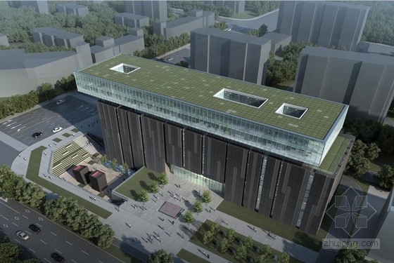 档案馆建筑设计方案说明资料下载-[南京]高层现代风格市一级档案馆建筑设计方案文本