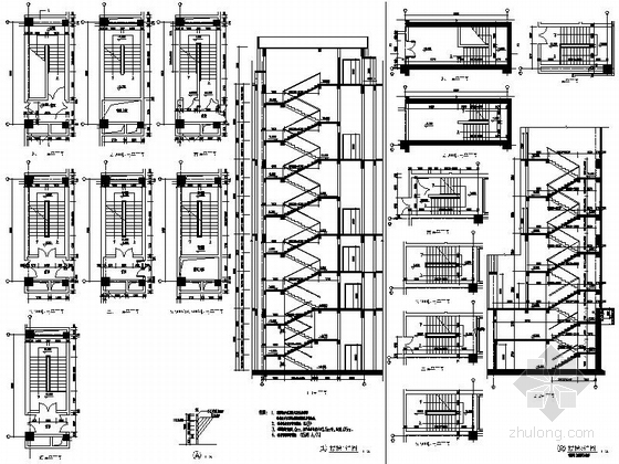 [山西]三层市级圆形平面博物馆建筑施工图（图纸精细 值得参考）-三层市级圆形平面博物馆建筑大样图