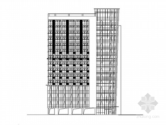 甲级办公建筑资料下载-[深圳]十五层办公综合体建筑施工图（甲级设计院）