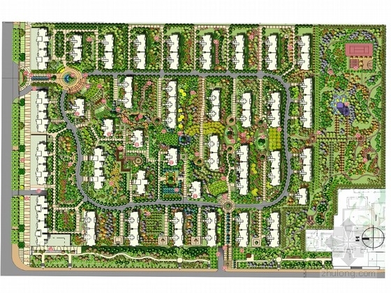 住宅的景观设计资料下载-[安徽]“山林乐章”现代住宅景观设计方案