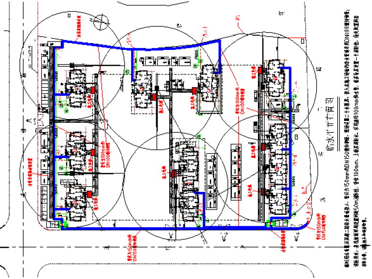 [宁波]框剪结构高层住宅楼施工组织设计(458页）-08临水平面布置图