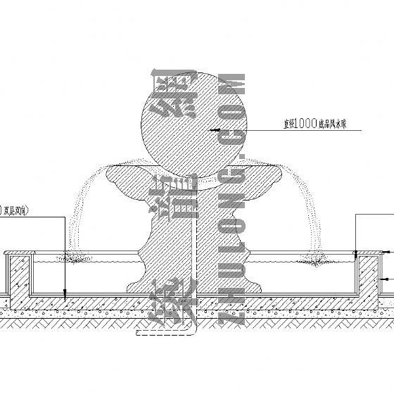 景观风水球设计施工图资料下载-风水球施工图