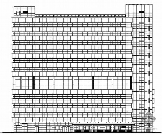人防地下室暖资料下载-[东莞市]某邮政局十二层综合楼建筑结构水暖电基坑地下人防施工图