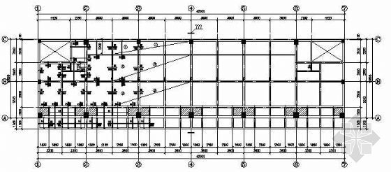 天津框架结构图纸资料下载-某框架结构宿舍结构图纸