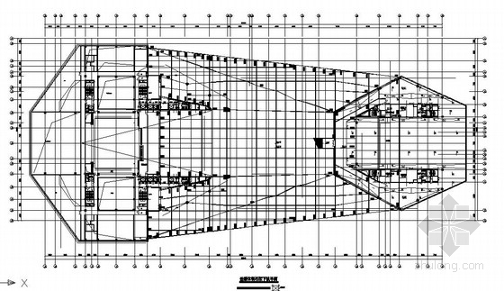 舞台搭建钢桁架资料下载-钢桁架结构大剧院结构施工图（甲级院）