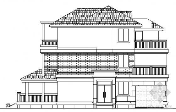 建筑单体别墅设计资料下载-某三层单体别墅建筑扩初图