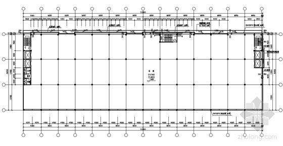 [温州]某甲级设计院设计六层设备厂办公综合楼建筑方案套图-车间2~4层平面图