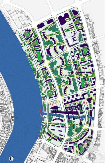 沿江住宅规划资料下载-[上海]沿江地块景观规划设计方案