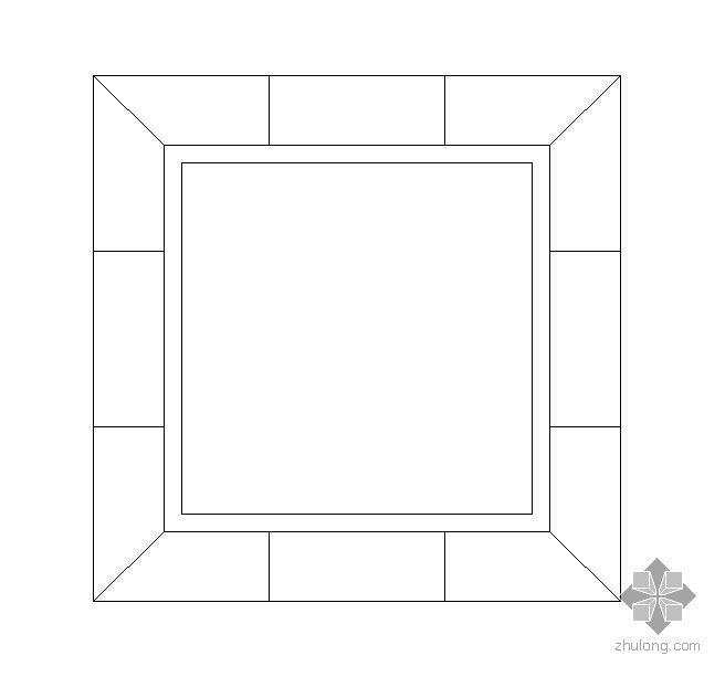 特色方形树池施工大样图2- 