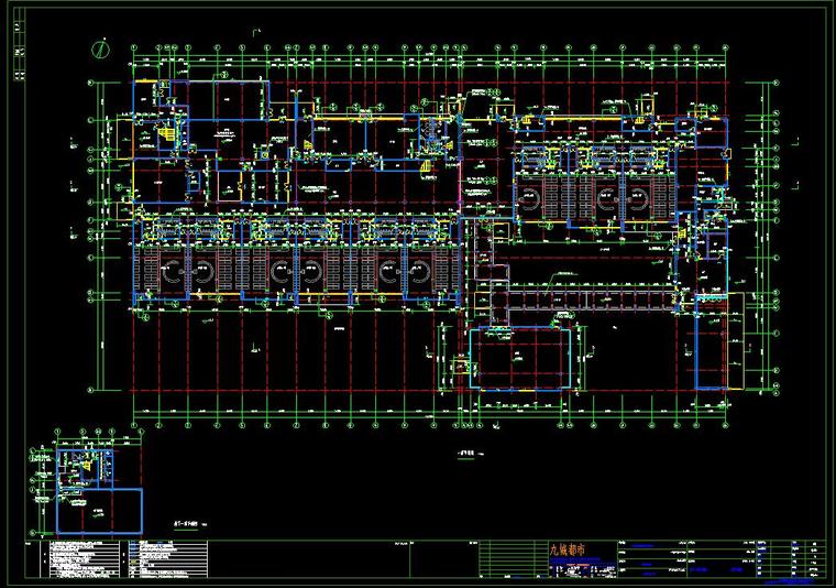 幼儿园建筑方案设计文本CAD+JPG(60页)-平面图