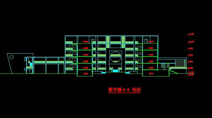 土木工程教学楼cad图纸资料下载-行政楼、教学楼建筑施工图图纸