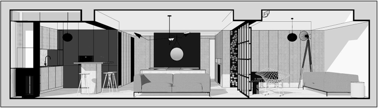 日式简约三居室室内设计方案（平面图+效果图）28页-独家日式案例 (28)