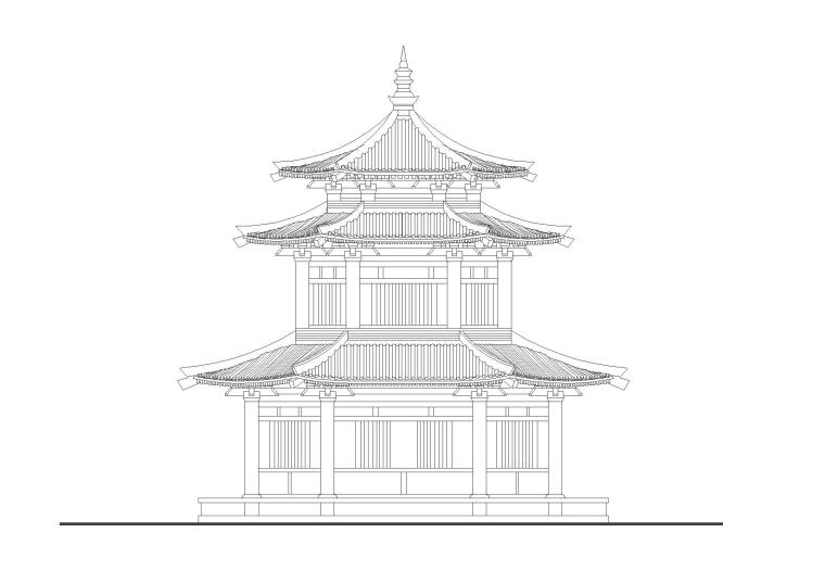 中式风格古建筑图纸资料下载-[合集]百套古建筑施工图（含仿古建筑）