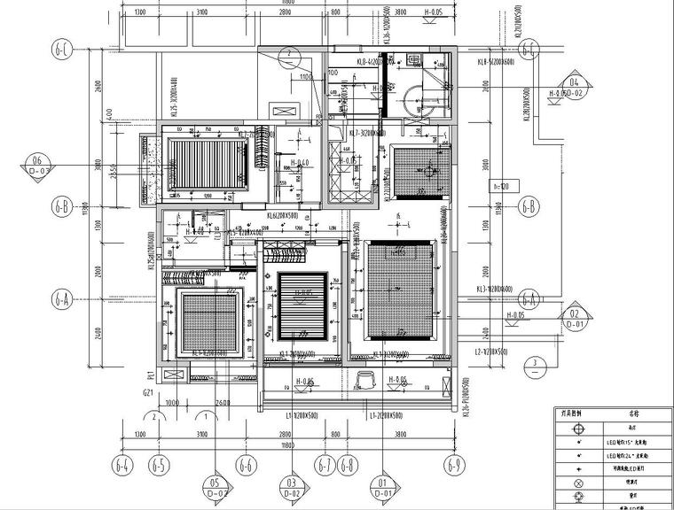 [广东]河源宝晟地产四期宝格丽公馆室内施工图设计（包含CAD+JPG）-等位平面图