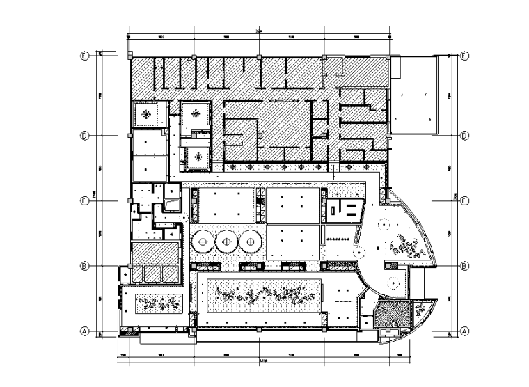 cad室内图纸规范资料下载-南京水中游火锅店室内设计图纸（含施工图JPG）