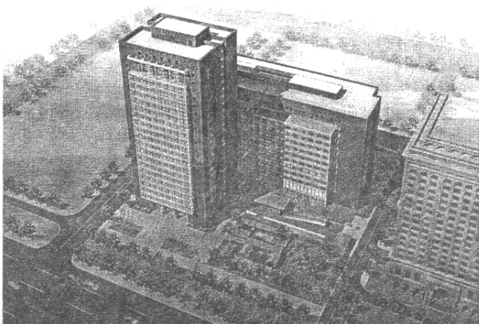 高层框架剪力墙结构实例图资料下载-人民日报事业发展中心结构设计