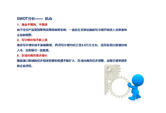 2014年南京江苏青商总部基地项目定位及推广方案-SWOT分析