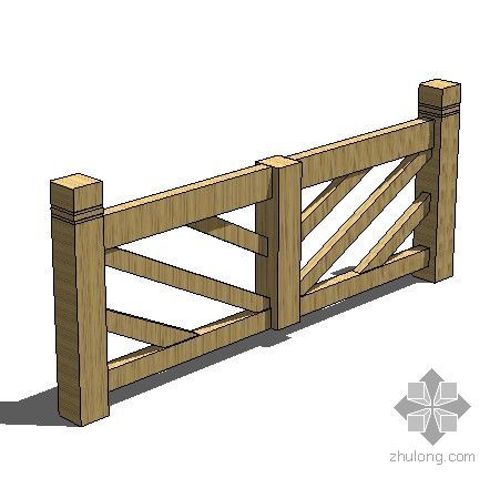 su木制栏杆模型资料下载-木制栏杆