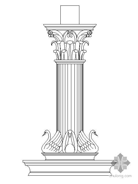 装饰柱CAD图块资料下载-欧式花柱图块集