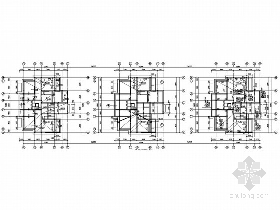 四层花园住宅设计资料下载-某两层底框四层砖混住宅结构设计图