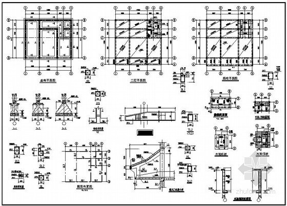 2层结构楼房设计图资料下载-某2层私人住宅结构设计图