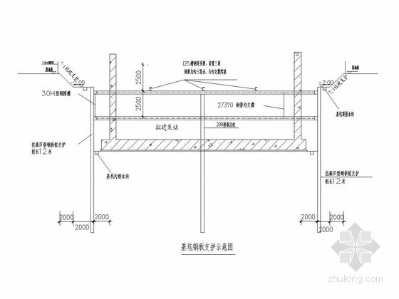 钢板桩支护施工工艺标准资料下载-基坑钢板桩支护
