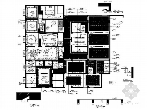 酒店室内设计图cad资料下载-[江苏]海底世界度假村宾馆室内设计CAD施工图（含效果）