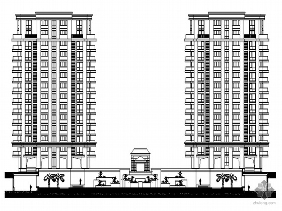 小区施工图+设计规范整理-[浙江]某高档公寓小区住宅楼群（8栋及一期地下室）建筑施工图（含节能专篇）