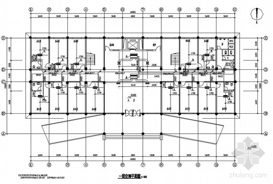 七层办公楼建筑设计施工图资料下载-天津某七层办公楼空调图