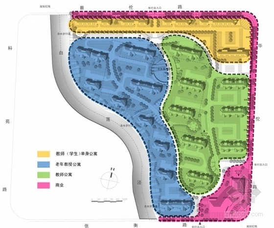 [上海]住宅区规划及单体设计方案文本-分析图