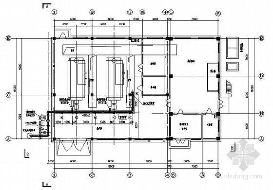 燃气锅炉房建筑施工图资料下载-某锅炉房燃气管道结构施工图