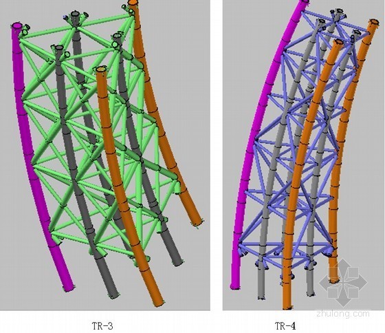 三角钢管桁架施工方案资料下载-三角形截面钢管桁架环形钢结构体系拼装方案（多图）
