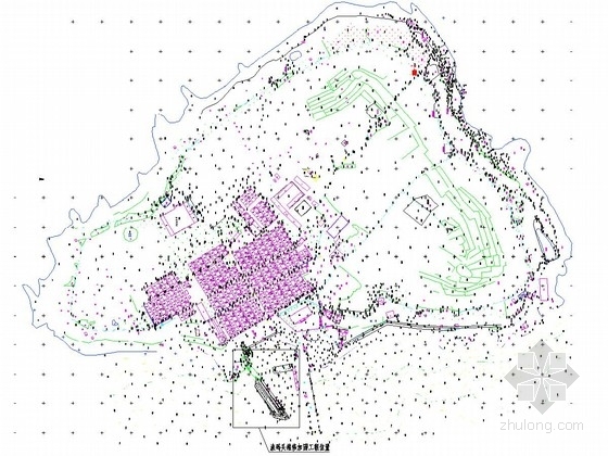景观岸线施工图资料下载-[山东]海岛整治修复及保护工程施工图(渔码头 岸线)
