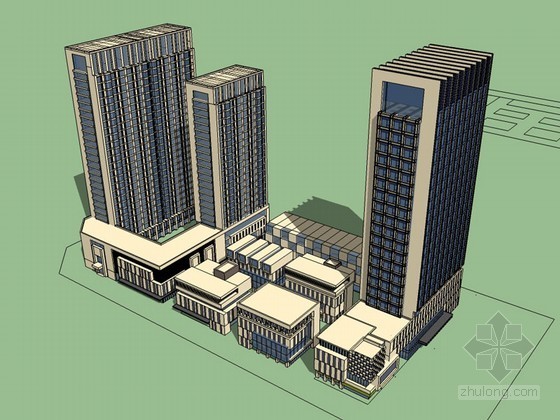 现代简约建筑外观资料下载-现代简约建筑SketchUp模型下载