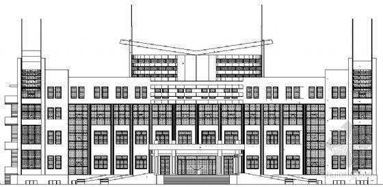 多层办公楼扩初图资料下载-[克东]某检察院办公楼建筑扩初图