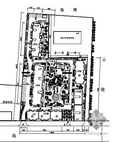 训练基地规划总图资料下载-某小区规划设计总图