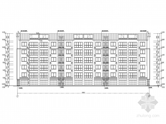 5层宿舍框架建施图资料下载-六层住宅框架结构施工图(含建施)