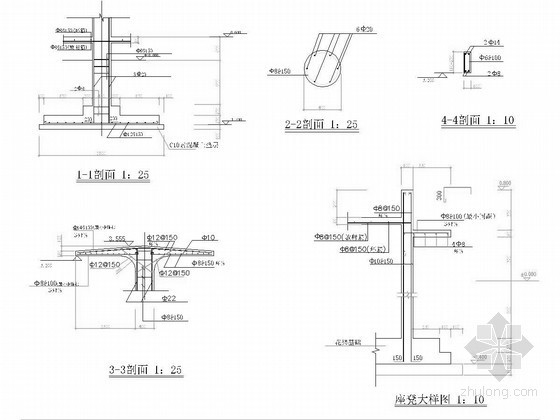 折形花架节点详图资料下载-花架施工图节点详图