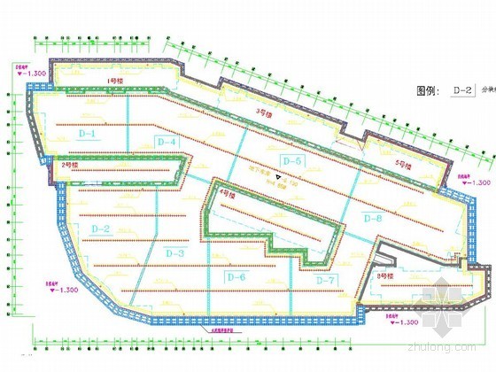 降水井CAD图资料下载-[上海]安置房工程基坑轻型井点降水施工方案（含CAD图）