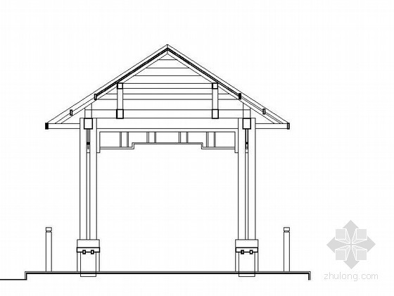 木质凉亭施工图资料下载-木质凉亭施工详图