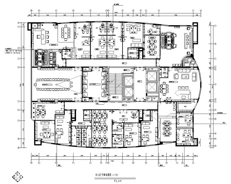 简欧风格装修图片2018资料下载-[浙江]某简欧风格办公楼施工图