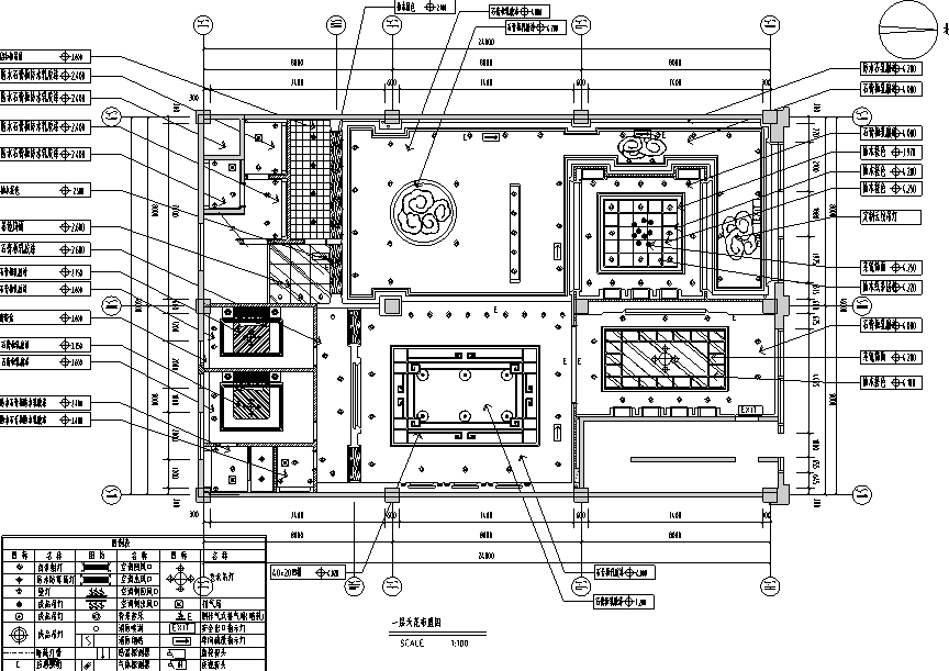 新中式風格私人茶樓會所空間設計施工圖(附效果圖)