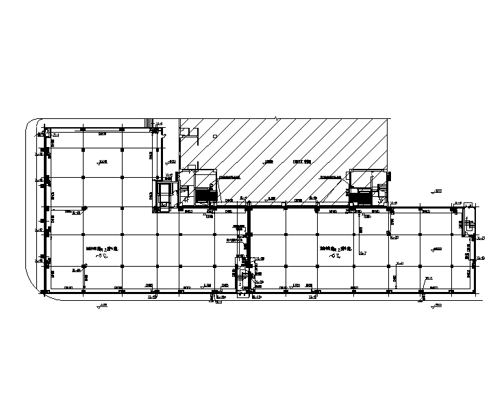 广州南桥食品厂给排水设计施工图（消防）-新建仓库首层消防平面图