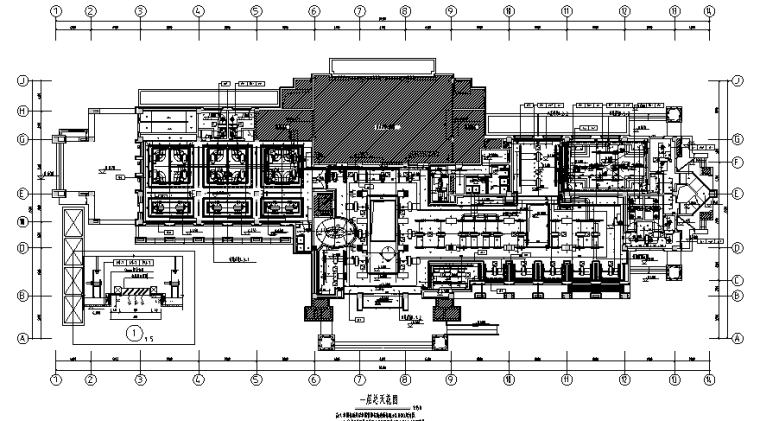 楼梯施工图做法资料下载-亿城西山华府会所空间设计施工图（附效果图）