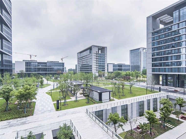 上海华大科技园资料下载-上海漕河泾开发区浦江高科技园办公景观