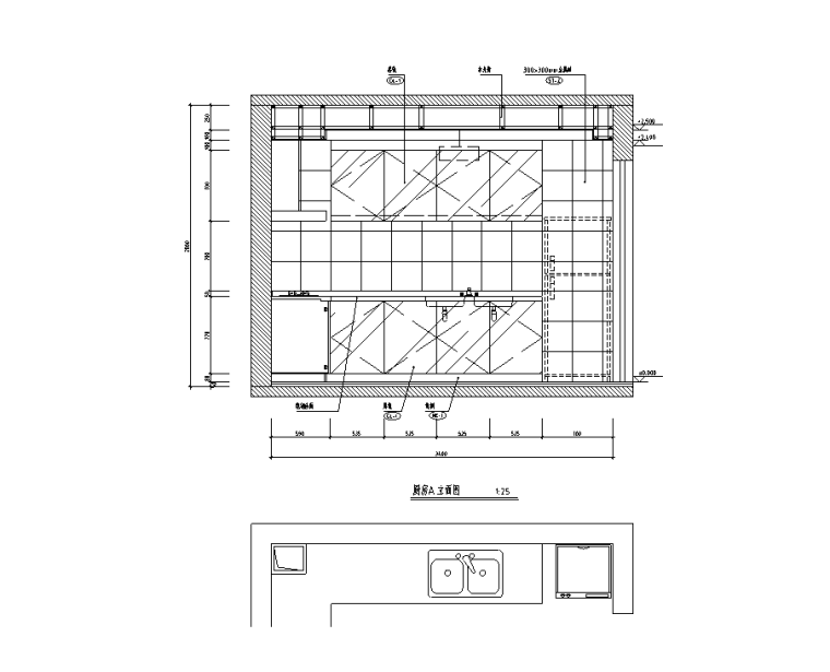 客厅黑白装修效果图资料下载-[广东]某黑白色调住宅装修施工图及效果图